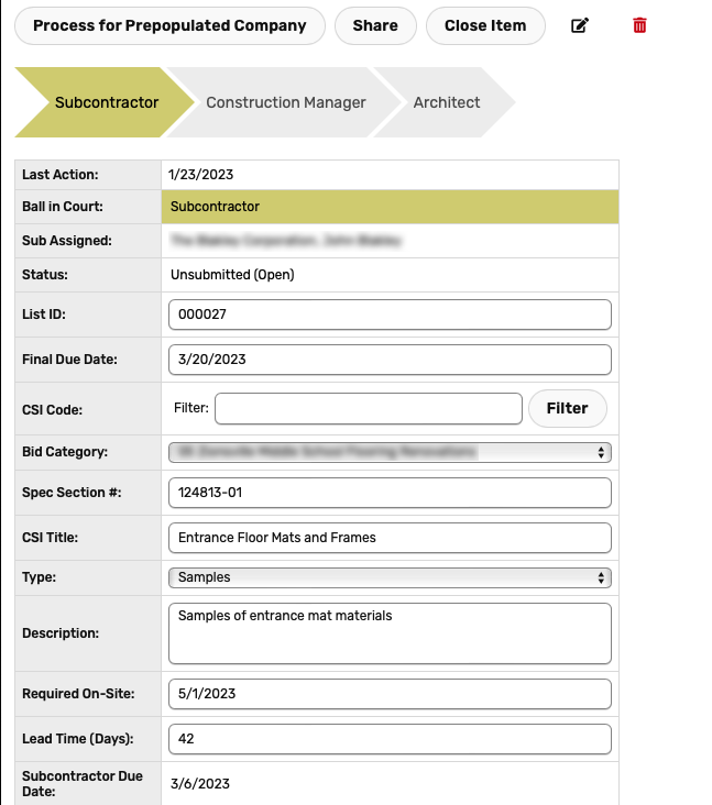 Submittals - eComm